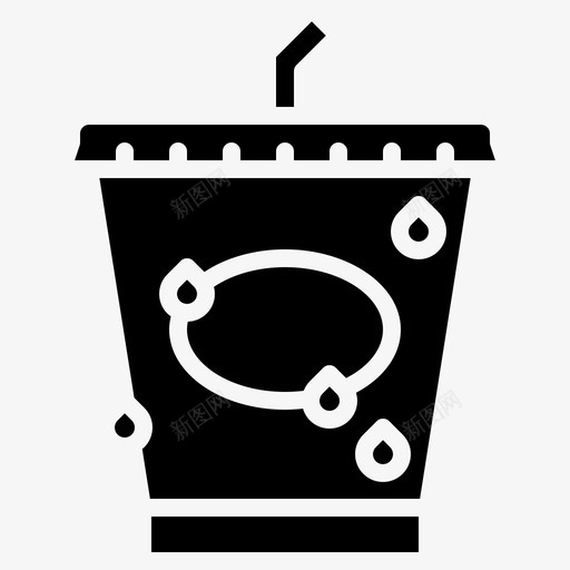 冷饮饮料玻璃图标svg_新图网 https://ixintu.com 冰 冷饮 玻璃 饮料 马戏团固体图标
