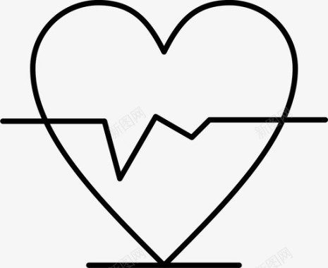 心脏心跳体能图标图标