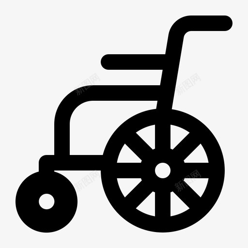 轮椅健康医疗保健图标svg_新图网 https://ixintu.com 健康 医疗 医疗保健 医院 字形 轮椅