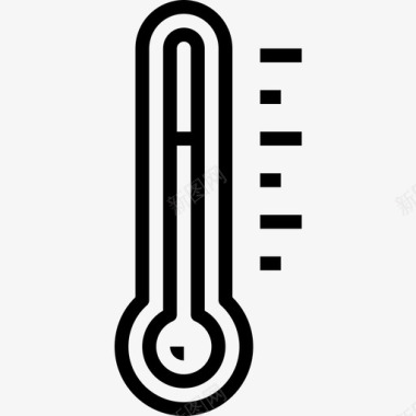 温度天气151线性图标图标