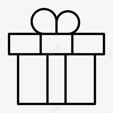 礼物生日礼盒图标图标