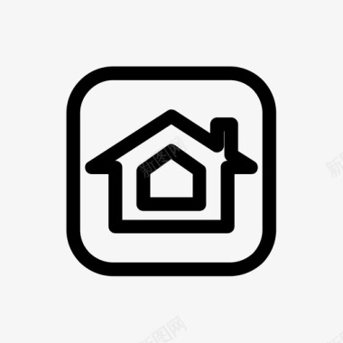 家家按钮房子图标图标
