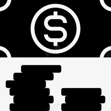 货币储蓄和投资8字形图标图标