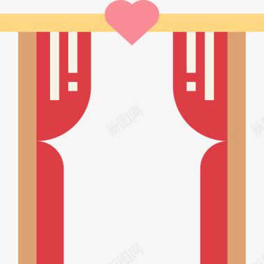 结婚拱门蜜月公寓图标图标