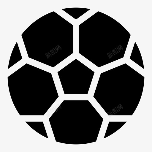 足球运动体育字形图标svg_新图网 https://ixintu.com 体育字形 足球 运动
