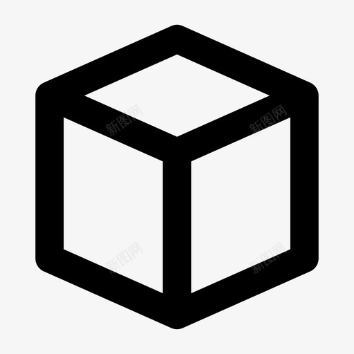 立方体长方体立方体形状图标svg_新图网 https://ixintu.com Uux 立方体 立方体形状 长方体
