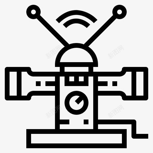 天线电子技术图标svg_新图网 https://ixintu.com 天线 技术 新闻 电子 电视