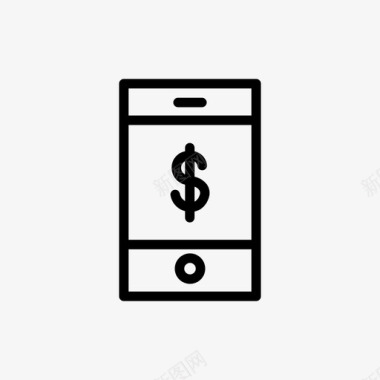 电话现金转账手机图标图标