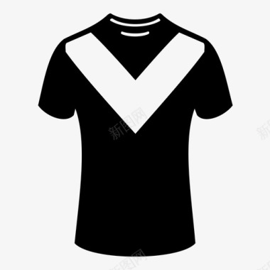 足球球衣足球t恤图标图标