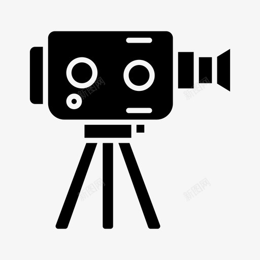 工作室商务摄像机图标svg_新图网 https://ixintu.com 商务 工作区 工作室 录音 摄像机