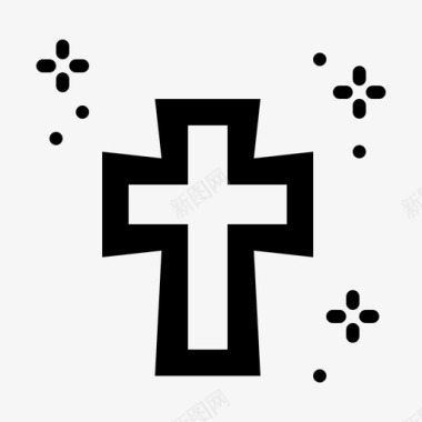 十字架基督基督徒图标图标