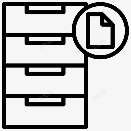 档案文件纸张图标svg_新图网 https://ixintu.com 文件 文件和文件 文本 档案 纸张