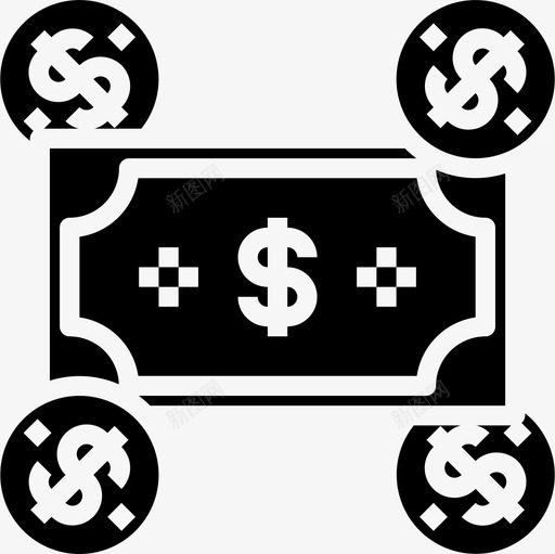 现金金融货币3可靠图标svg_新图网 https://ixintu.com 可靠 现金 金融货币3