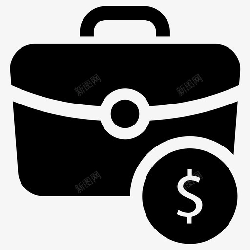 钱袋箱子货币图标svg_新图网 https://ixintu.com 箱子 货币 金融 钱袋