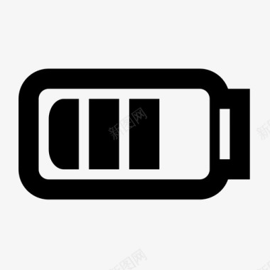电池电话3片电池图标图标