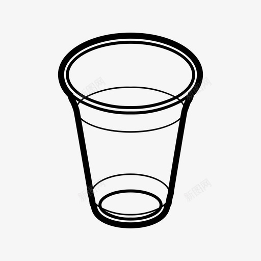 塑料杯厨房图标svg_新图网 https://ixintu.com 厨房 塑料杯