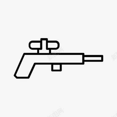 步枪枪元素游戏图标图标