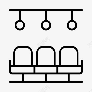 火车座公共交通交通图标图标
