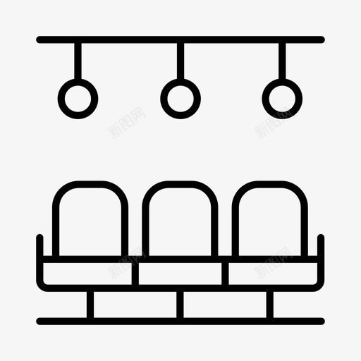 火车座公共交通交通图标svg_新图网 https://ixintu.com 交通 公共交通 客运列车 火车座