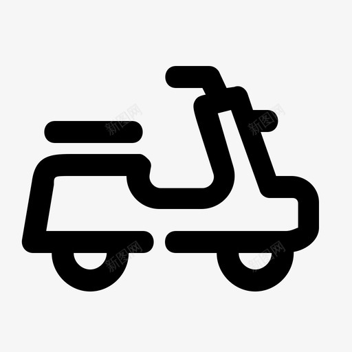 滑板车自行车摩托车图标svg_新图网 https://ixintu.com 交通工具 摩托车 滑板车 自行车 车辆 运输工具