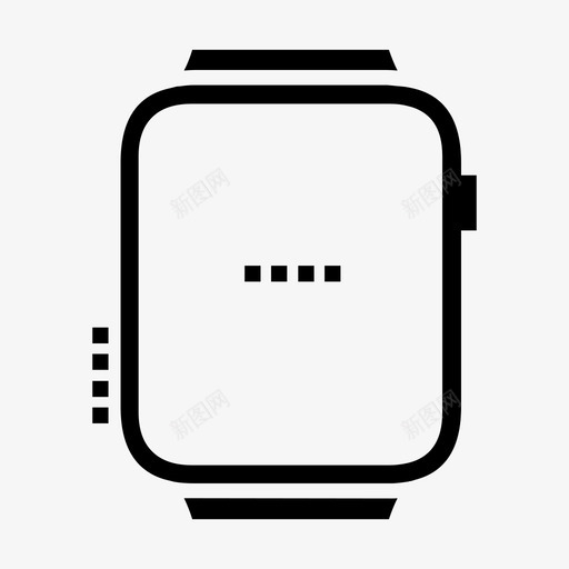 苹果手表智能手表科技图标svg_新图网 https://ixintu.com 时间 智能手表 现代科技符号 科技 苹果手表
