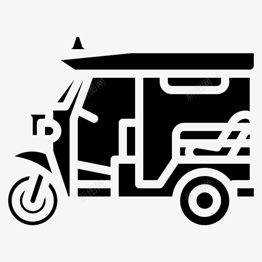 tuktuk出租车泰国图标svg_新图网 https://ixintu.com tuk-tuk tuktuk 出租车 图标 实心 泰国 运输