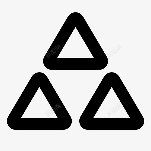 金字塔商业金融图标svg_新图网 https://ixintu.com 三角形 商业 增长 所有尺寸的基本图标 金字塔 金融