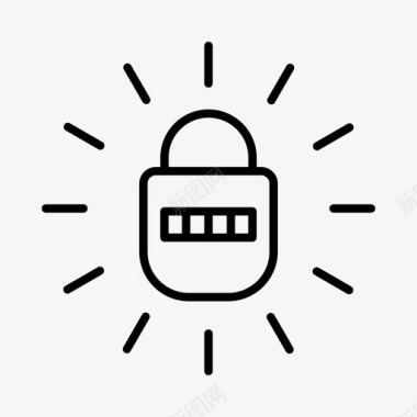密码密码锁保险箱图标图标