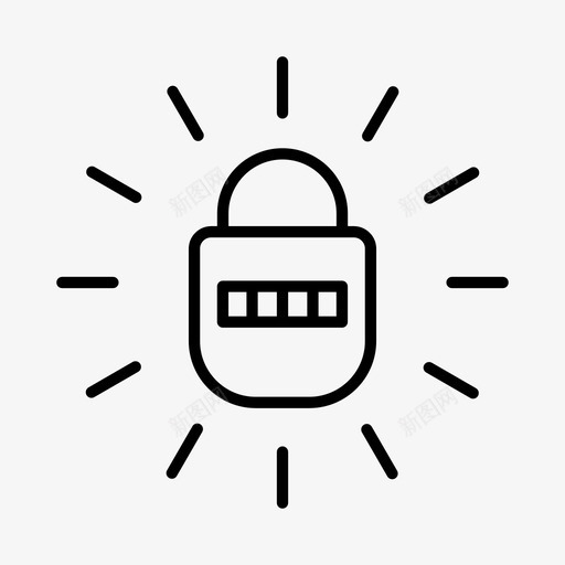 密码密码锁保险箱图标svg_新图网 https://ixintu.com 保险箱 密码 密码锁