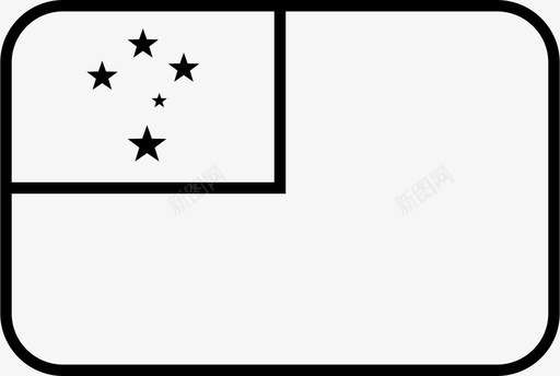 萨摩亚国旗国家世界图标图标