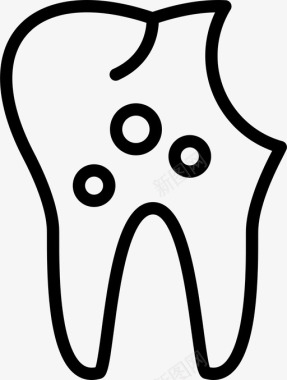 牙齿清洁牙医图标图标