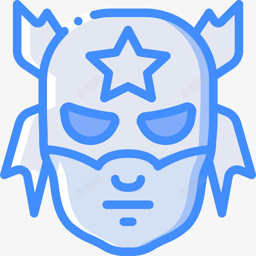 超级英雄超级英雄4蓝色图标svg_新图网 https://ixintu.com 英雄 蓝色 超级