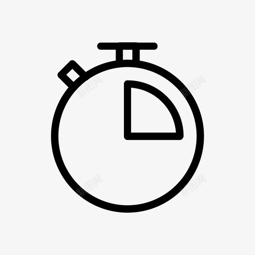 时间时钟秒表图标svg_新图网 https://ixintu.com 时钟 时间 秒表 符号 计时器