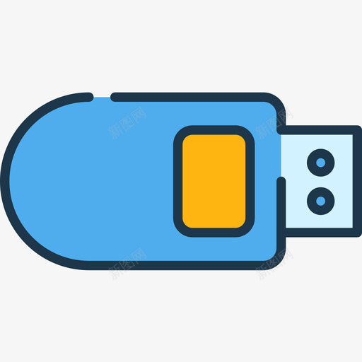 Pendrive68技术线性颜色图标svg_新图网 https://ixintu.com Pendrive 技术 线性 颜色