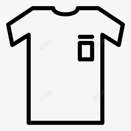 T恤衬衫服装图标svg_新图网 https://ixintu.com 商店 服装 衬衫 购物 销售