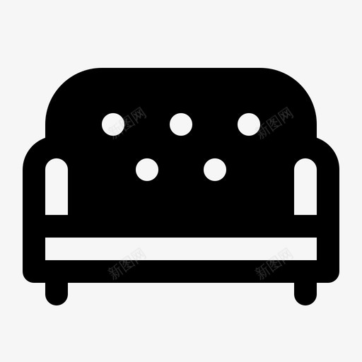 沙发椅子家具图标svg_新图网 https://ixintu.com 客厅 家具 椅子 沙发