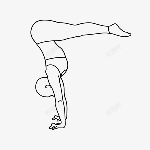 手臂平衡姿势运动正念图标svg_新图网 https://ixintu.com 和平 姿势 平衡 手臂 正念 瑜伽 运动