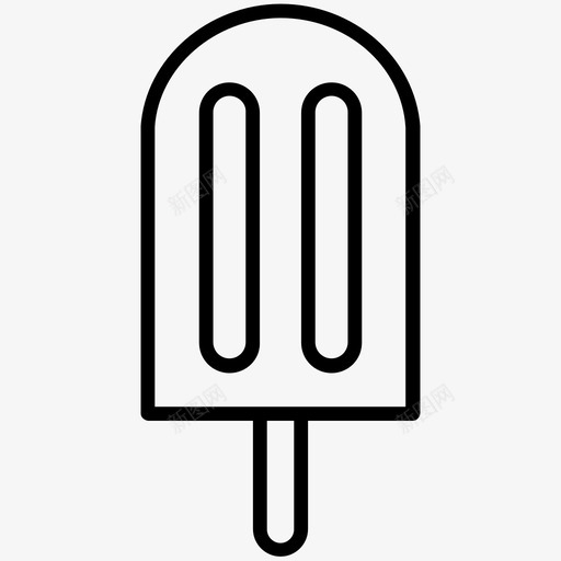 冰棒甜点食物图标svg_新图网 https://ixintu.com 冰棒 冰淇淋 棒棒糖 甜点 食物