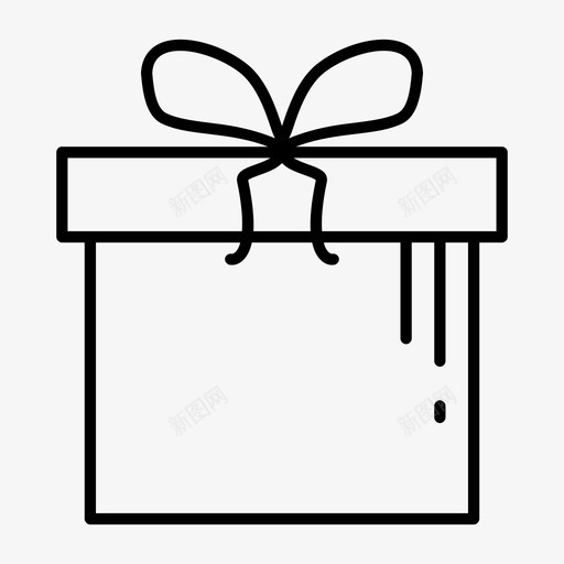 礼物盒子捐赠图标svg_新图网 https://ixintu.com 包裹 捐赠 盒子 礼物 随机瘦