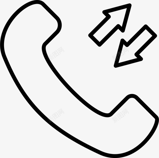 接受器呼叫拨号图标svg_新图网 https://ixintu.com 呼叫 拨号 接受 电话