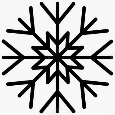 雪圣诞树降雪图标图标