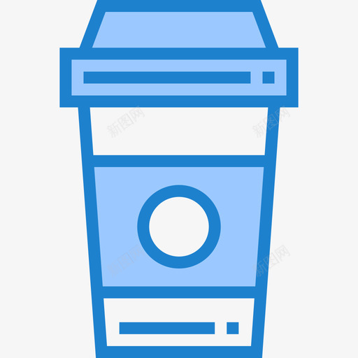 咖啡杯办公用品6蓝色图标svg_新图网 https://ixintu.com 办公用品 咖啡杯 蓝色
