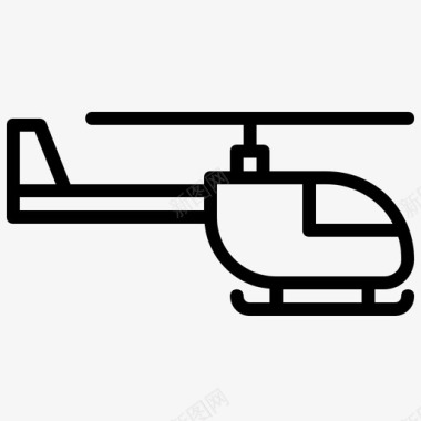 直升机飞机运输工具图标图标