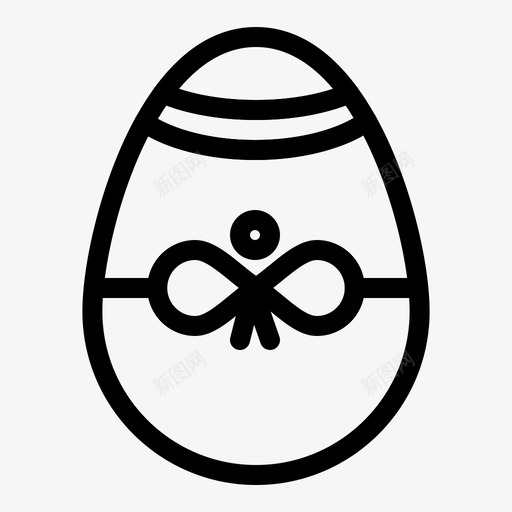 复活节彩蛋小鸟装饰图标svg_新图网 https://ixintu.com 伊斯特 堡线 复活节 小鸟 彩蛋 快乐 装饰