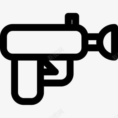 枪儿童玩具4直线型图标图标