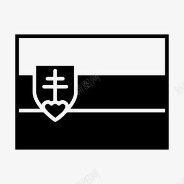 斯洛伐克国旗国家世界国旗图标图标