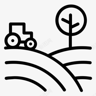 农场农业自然图标图标