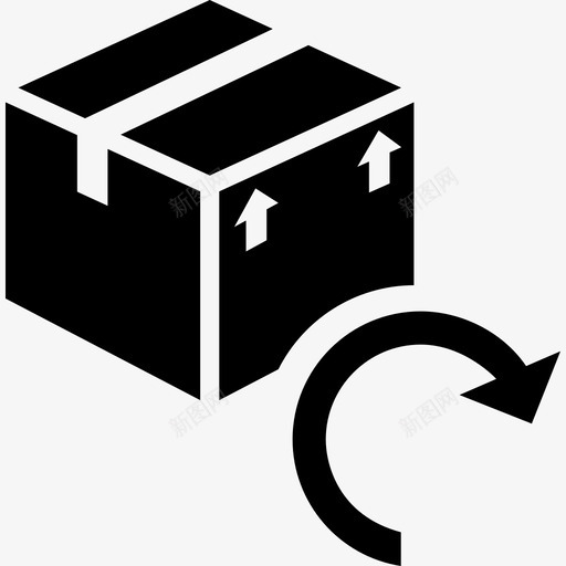 更新包箱交付图标svg_新图网 https://ixintu.com 交付 发送 更新包 箱