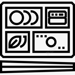bentoBentoJapan33线性图标高清图片