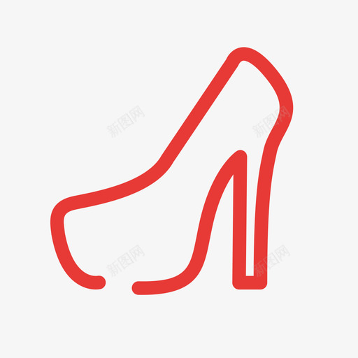 高跟鞋svg_新图网 https://ixintu.com 高跟鞋 鞋包 女鞋